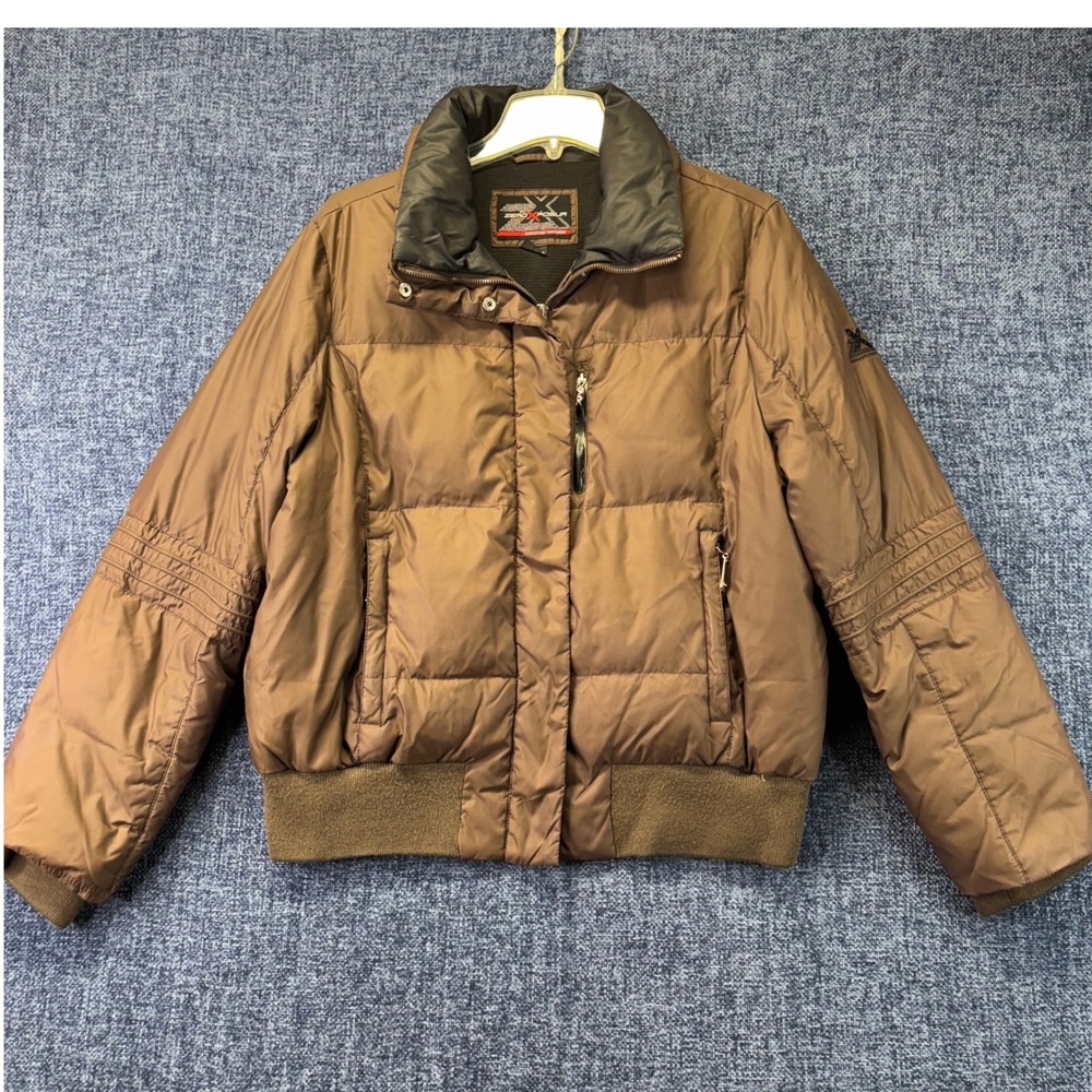 ZeroXposur Puffer Jacket Womens Large Cocoa Brown Down Fill Regular 93640-3